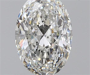 0.60 Carats, Oval G Color, SI1 Clarity and Certified by GIA