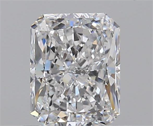 0.70 Carats, Radiant D Color, VVS2 Clarity and Certified by GIA