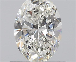 0.70 Carats, Oval H Color, VVS2 Clarity and Certified by GIA