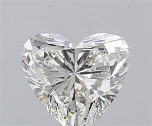 0.60 Carats, Heart H Color, SI1 Clarity and Certified by GIA