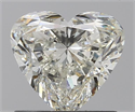 0.96 Carats, Heart L Color, SI1 Clarity and Certified by GIA