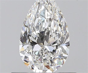 0.60 Carats, Pear E Color, VVS2 Clarity and Certified by GIA