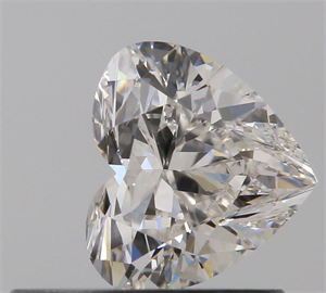 0.51 Carats, Heart H Color, VVS2 Clarity and Certified by GIA