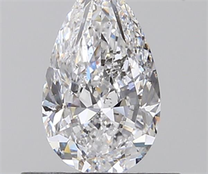 0.61 Carats, Pear D Color, SI2 Clarity and Certified by GIA