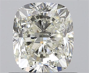 0.90 Carats, Cushion K Color, VS1 Clarity and Certified by GIA