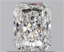 0.61 Carats, Radiant F Color, VVS1 Clarity and Certified by GIA