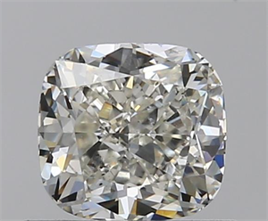 0.73 Carats, Cushion J Color, SI1 Clarity and Certified by GIA