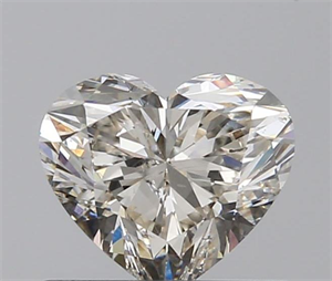 0.72 Carats, Heart K Color, SI1 Clarity and Certified by GIA