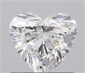 0.71 Carats, Heart D Color, VS2 Clarity and Certified by GIA