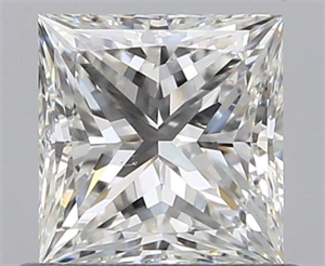 0.70 Carats, Princess G Color, VS1 Clarity and Certified by GIA