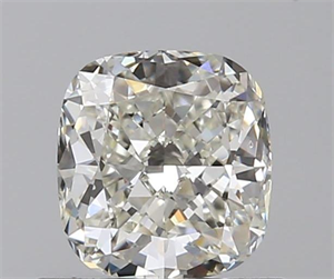 0.70 Carats, Cushion J Color, SI1 Clarity and Certified by GIA