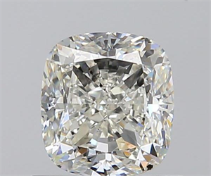 0.90 Carats, Cushion J Color, SI2 Clarity and Certified by GIA