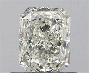 Picture of 0.60 Carats, Radiant K Color, SI1 Clarity and Certified by GIA