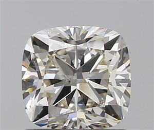1.00 Carats, Cushion J Color, SI1 Clarity and Certified by GIA