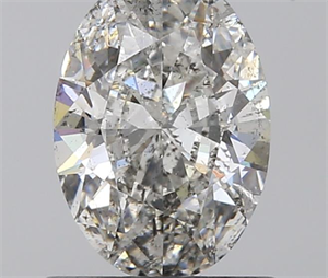 0.90 Carats, Oval H Color, SI2 Clarity and Certified by GIA