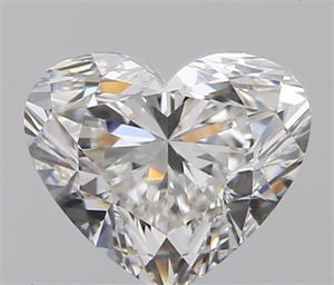0.52 Carats, Heart F Color, VVS1 Clarity and Certified by GIA