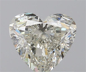 0.80 Carats, Heart K Color, SI1 Clarity and Certified by GIA