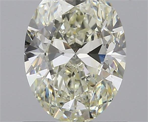 1.00 Carats, Oval K Color, SI1 Clarity and Certified by GIA