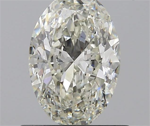 0.70 Carats, Oval J Color, SI1 Clarity and Certified by GIA