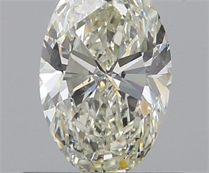0.70 Carats, Oval K Color, SI2 Clarity and Certified by GIA
