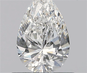0.70 Carats, Pear F Color, VVS1 Clarity and Certified by GIA