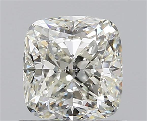 1.00 Carats, Cushion K Color, SI1 Clarity and Certified by GIA