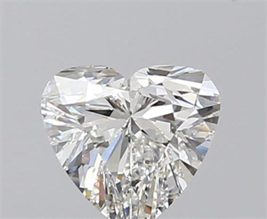 0.50 Carats, Heart H Color, VVS2 Clarity and Certified by GIA