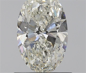1.00 Carats, Oval J Color, SI2 Clarity and Certified by GIA