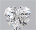 0.70 Carats, Heart D Color, VS2 Clarity and Certified by GIA