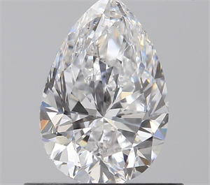 0.70 Carats, Pear D Color, SI2 Clarity and Certified by GIA