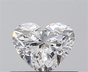 0.50 Carats, Heart D Color, VS2 Clarity and Certified by GIA