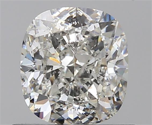 0.91 Carats, Cushion H Color, SI2 Clarity and Certified by GIA