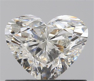 0.71 Carats, Heart H Color, SI1 Clarity and Certified by GIA