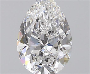 0.70 Carats, Pear E Color, SI1 Clarity and Certified by GIA