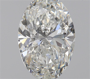 0.80 Carats, Oval H Color, SI1 Clarity and Certified by GIA