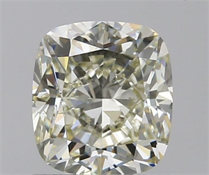 Picture of 1.00 Carats, Cushion N Color, SI1 Clarity and Certified by GIA