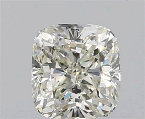 0.71 Carats, Cushion K Color, SI2 Clarity and Certified by GIA