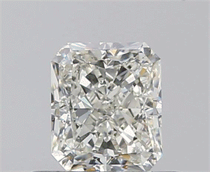 0.55 Carats, Radiant J Color, SI1 Clarity and Certified by GIA