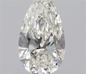 0.60 Carats, Pear J Color, SI1 Clarity and Certified by GIA