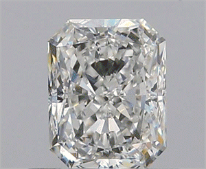 0.61 Carats, Radiant G Color, SI1 Clarity and Certified by GIA