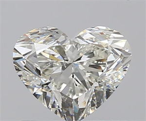 0.70 Carats, Heart J Color, SI1 Clarity and Certified by GIA