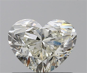 0.91 Carats, Heart L Color, SI1 Clarity and Certified by GIA