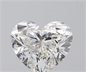 0.90 Carats, Heart G Color, SI2 Clarity and Certified by GIA