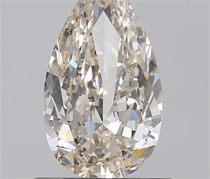 0.80 Carats, Pear K Color, SI1 Clarity and Certified by GIA
