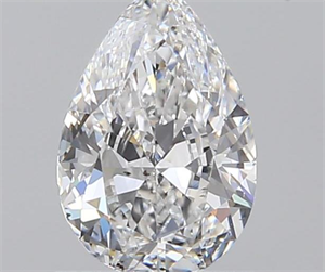 0.69 Carats, Pear D Color, SI1 Clarity and Certified by GIA
