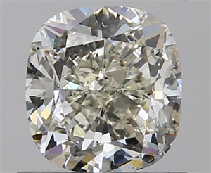 1.00 Carats, Cushion K Color, SI1 Clarity and Certified by GIA