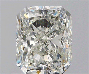 0.80 Carats, Radiant K Color, SI1 Clarity and Certified by GIA
