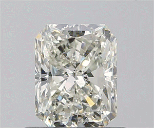 0.70 Carats, Radiant K Color, SI1 Clarity and Certified by GIA