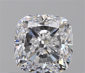 0.62 Carats, Cushion D Color, VS2 Clarity and Certified by GIA
