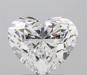 3.00 Carats, Heart D Color, SI1 Clarity and Certified by GIA